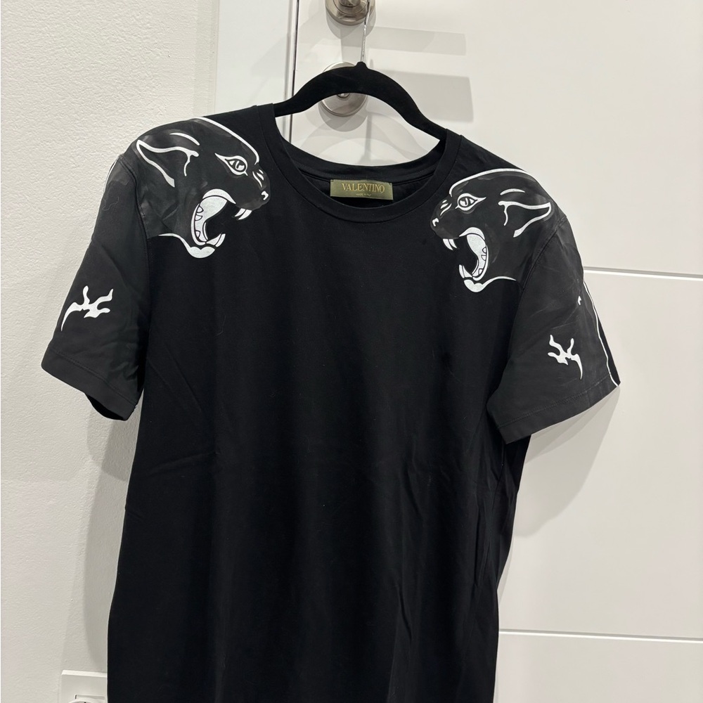 Valentino Black Panther Short Sleeve Tee